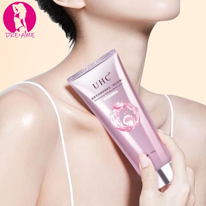 UHC โลชั่นบํารุงผิวกาย ไวท์เทนนิ่ง ปรับสีผิวกระจ่างใส ให้ความนุ่มลื่น 100 กรัม