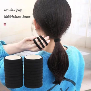 ✨ยางรัดผมหนาพิเศษ100ชิ้น ไม่ทำลายเส้นผม สาวออฟฟิศ-นักเรียน วัสดุยืดหยุ่นสูง ทนทาน ไม่แตกง่าย ดูแลสุขภาพเส้นผม