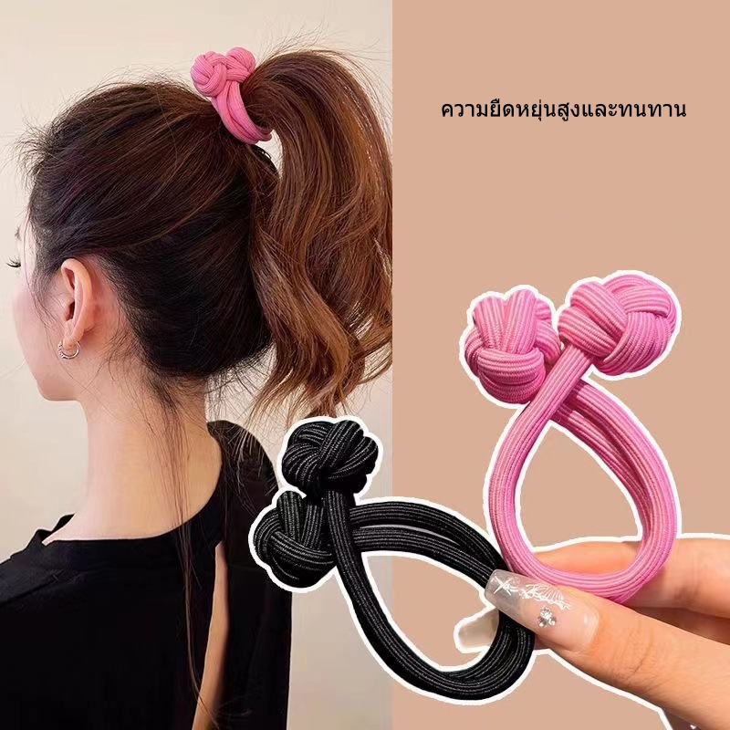 ✨4สีแยกขาย!✨สายรัดผมหางม้ายืดสุด◾โพลียูรีเทนเกรดA◾ราคาตัวละ9฿+◾ดำ/ชมพู/น้ำตาล/เบจ