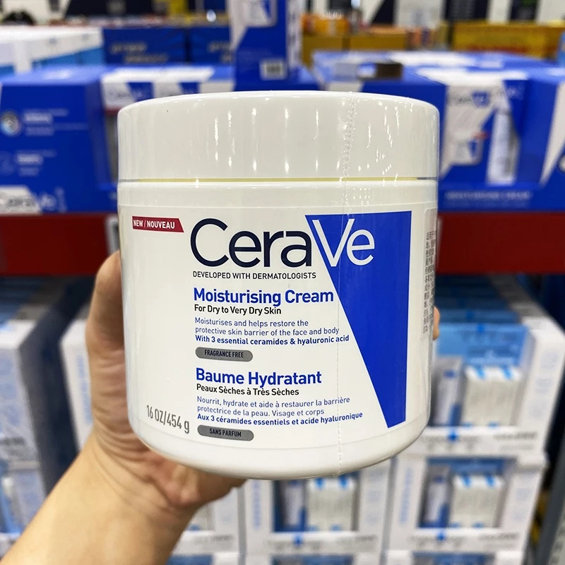 CERAVE Moisturising Cream 85g /340/ 454g ครีมบำรุงผิวหน้าและผิวกาย เนื้อครีมเข้มข้นไม่เหนียวซึมซาบสู่ผิวได้อย่างเร็ว