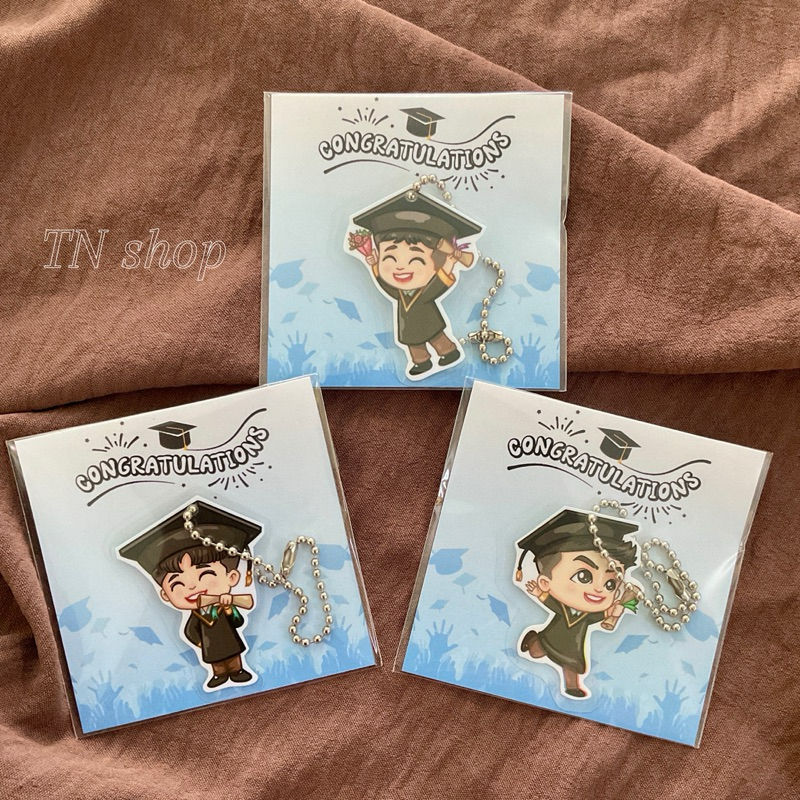 ของปัจฉิม พวงกุญแจ (การ์ด ชมพู/ฟ้า)