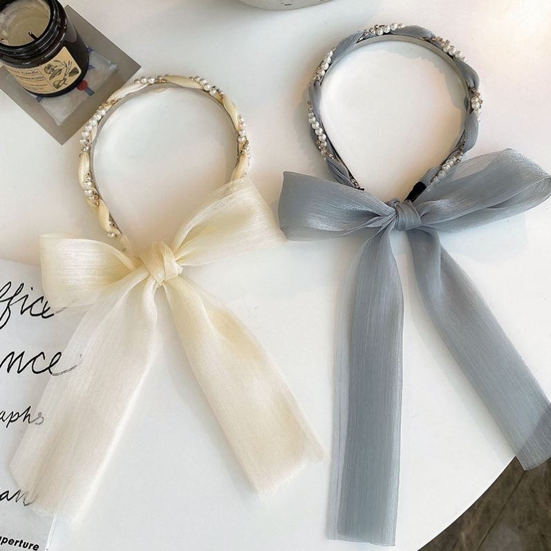 6pcs วงดนตรีพระลมพรีเมี่ยมความรู้สึกบิดถักโซ่ผูกผม Bowknot แฟชั่นถักผมเทปฟันห่วง Headwear