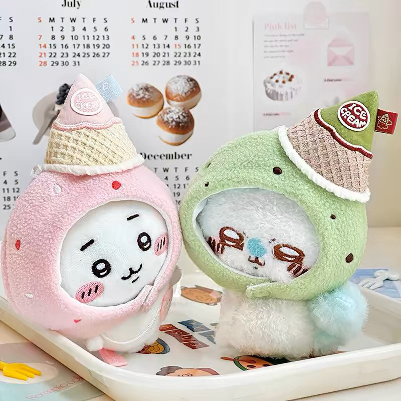 พร้อมส่งจากไทย🇹🇭 หมวกตุ๊กตา 10 cm ชุดโนรุ โมจิ รูปไอติมโคน