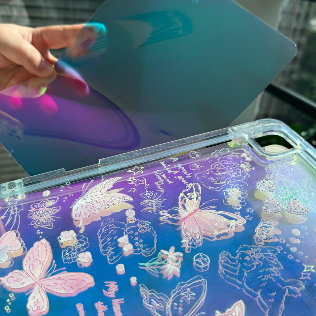 ✨พร้อมส่ง✨เคสไอแพด ด้านหลังการ์ด Laser Paper สําหรับ ipad pro11 2024 Air4/5 Air7/6 11 Gen11 mini7 - รูปที่ 3