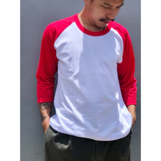 เสื้อแขนสโลปเลยศอก ผ้าcotton100% เกรดดี