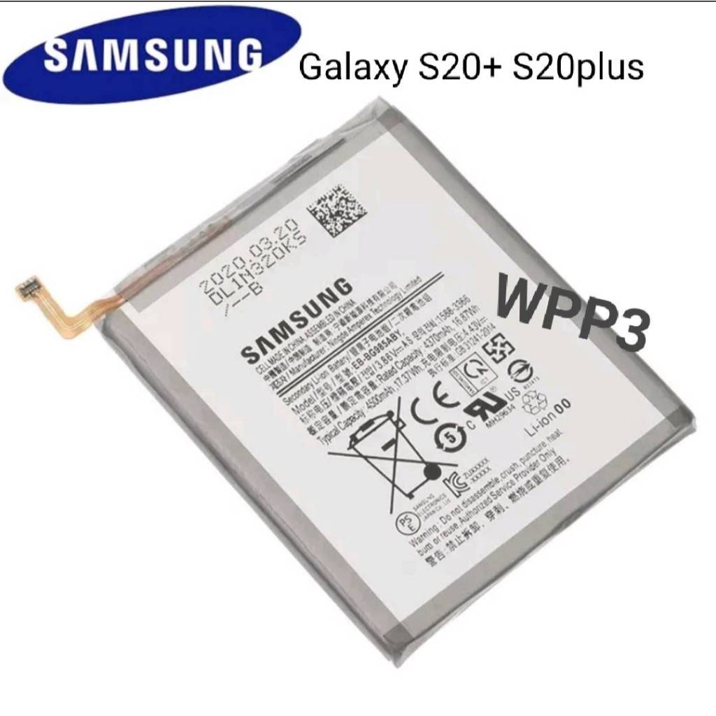 แบตเตอรี่EB-BG985ABYสำหรับGalaxy S20 + S20Plusของแท้แบตเตอรี่ 4500MAh