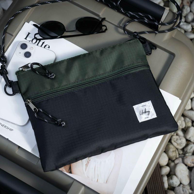 กระเป๋าสะพายข้าง SACOCHE BAG ผ้าร่ม พร้อมจัดส่ง ส่ง 1-2วัน