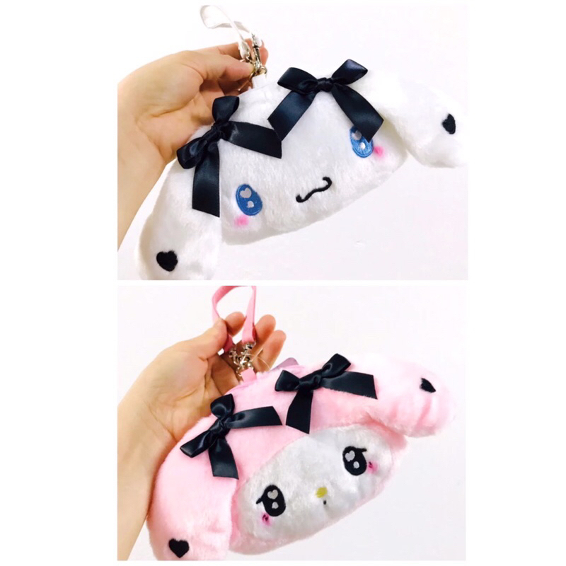 พวงกุญแจกระเป๋าขนตุ๊กตา Sanrio