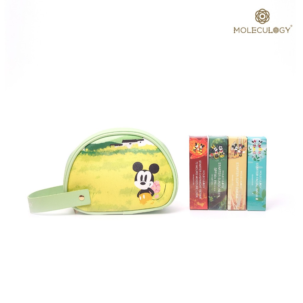 Moleculogy Travel Skincare Bag Set 🧳❤️ (Mickey & Minnie Collection)