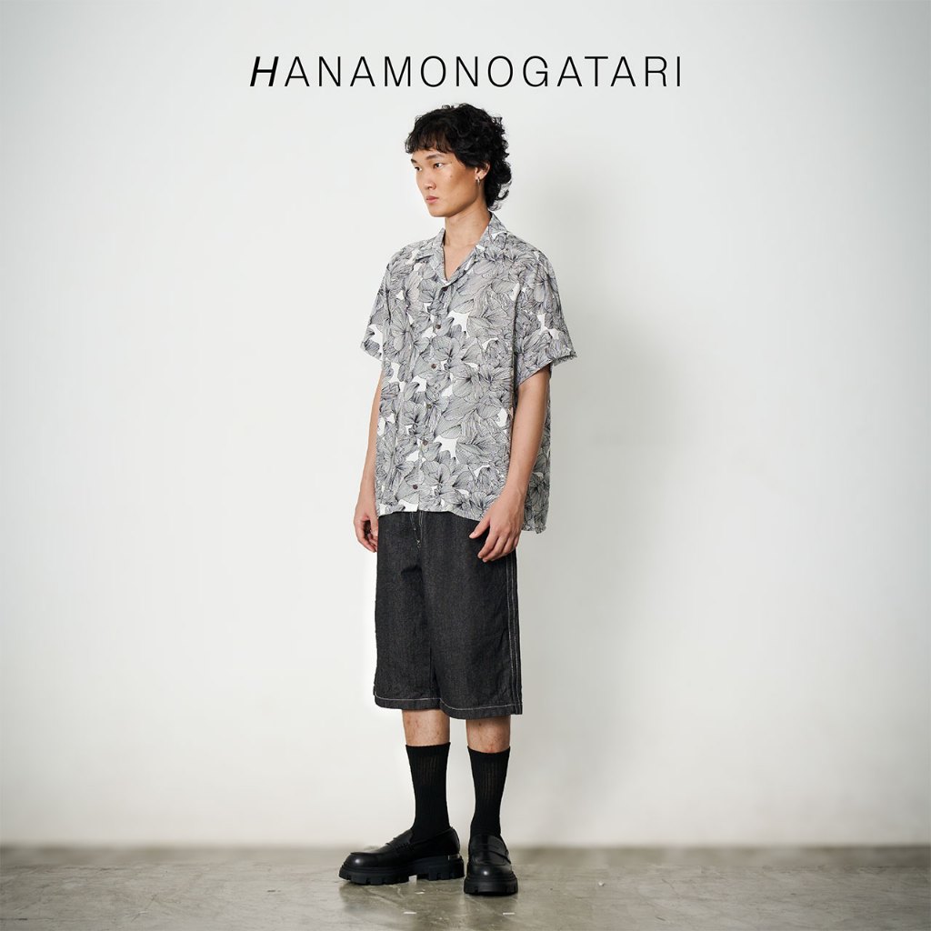 Shirtoria Hawaii เสื้อเชิ้ตผู้ชายแขนสั้นลาย  Hana monogatari