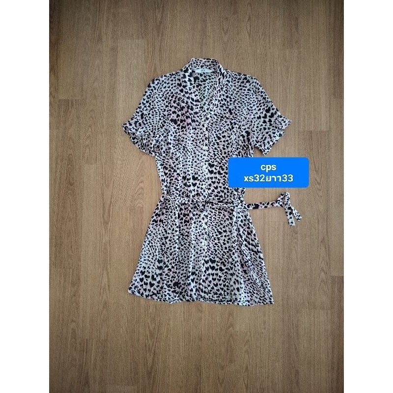 พร้อมส่ง เดรสเสือ cps brand