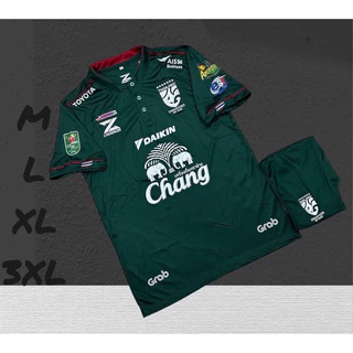 ชุดแฟนบอลชุดกีฬาคอจีนเสื้อพร้อมกางเกงสินค้าขายดีผ้าคุณภาพดีขนาดไซร้M L XL 3XL