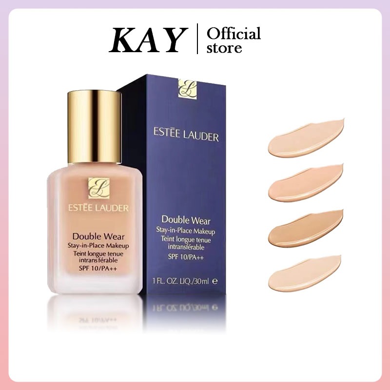 【 การจัดส่งสินค้า 】Estee Lauder Double Wear Stay-In-Place Makeup SPF10 PA++ Foundation 30ml. รองพื้น Estee Lauder ติดทนน