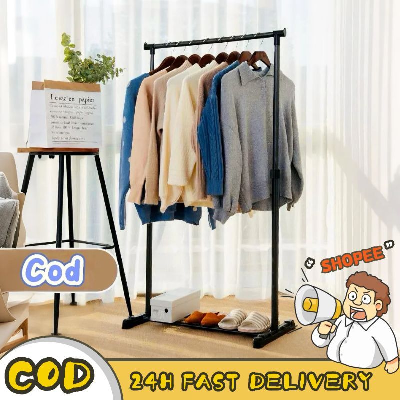 CAY🌟จัดส่ง24h/ราวแขวนเสื้อผ้าอเนกประสงค์ ราวตากเสื้อผ้า ราวขนาดเล็ก ประกอบง่าย มีคู่มือพร้อมอุปกรณ์ให้
