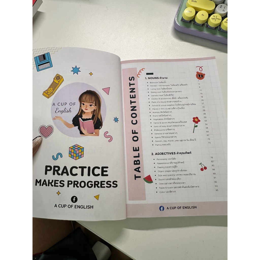 คอร์สสอนฝึกแต่งประโยคพร้อมหนังสือ + หนังสือคำศัพท์
