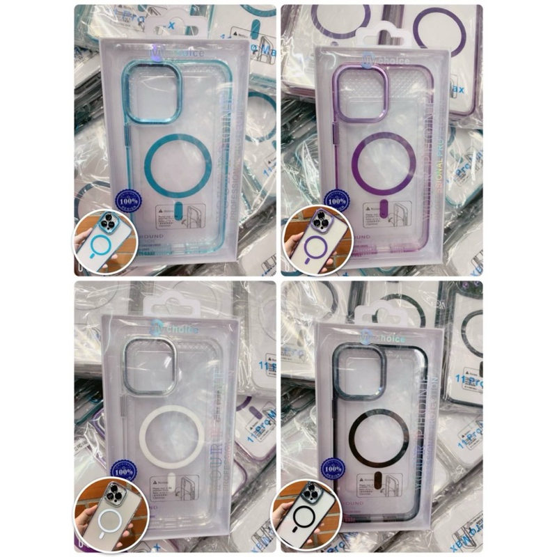 เคสมือถือPCแข็งแบบใสกันกระแทกมีแม่เหล็กมีรุ่นlpXS,XR,11,11promax,12/12pro,12promax,13,13pro,13promax,14-16promax