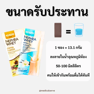 เวย์โปรตีนกาแฟ Kokori Nephra Whey Coffee Flavour