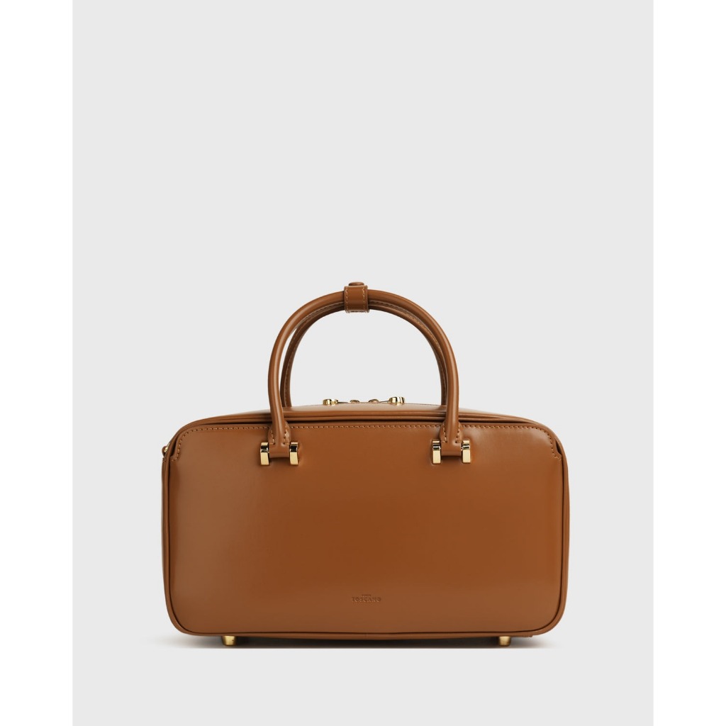 Tocco Toscano | BLAIR DUFFLE WITH STRAP CROSSBODY กระเป๋าถือ หนังแท้ ครอสบอดี้ ถอดสายได้ จัดระเบียบ