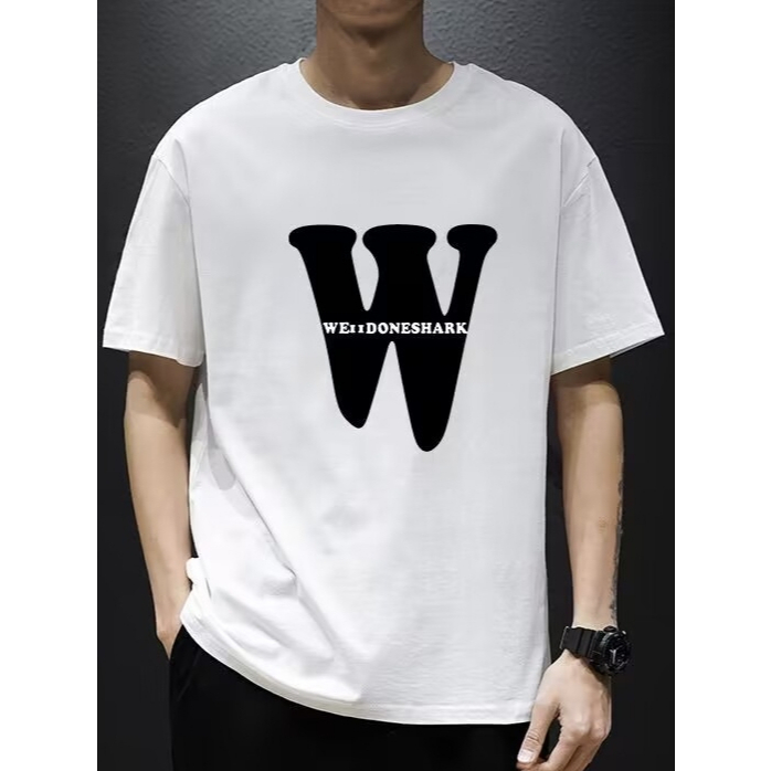 รุ่นขายดี เสื้อยืดผู้ชาย Men's T-shirts ผ้านุ่มชุดคู่ ระบายอากาศได้ดี ใส่ได้ทั้งชายและหญิง สวมใส่สบาย