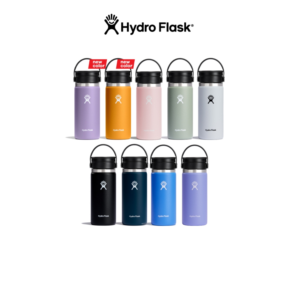 HYDRO FLASK กระบอกน้ำ WIDE MOUTH FLEX SIP LID 16 OZ กระติกน้ำ เก็บอุณหภูมิ เก็บความเย็น สูญญากาศ ของ