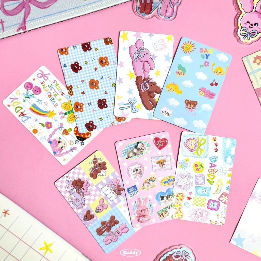 DADDY | Cover Card สติ๊กเกอร์ติดบัตร BTS MRT ลายใหม่ สุดน่ารัก