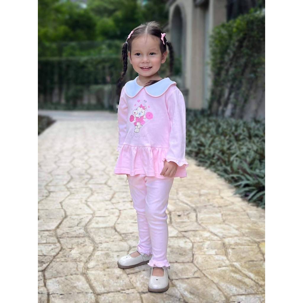 🔥🔥ล้างสต๊ค🔥🔥BNO - Little Bono ชุดเด็กผู้หญิง เสื้อแขนยาว + กางเกงขายาว size 1-5ขวบ