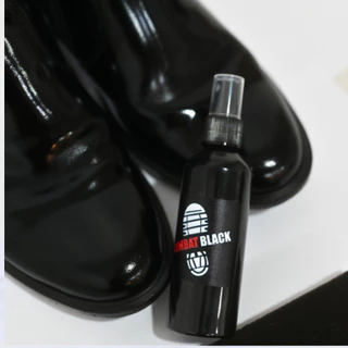 น้ำยาบำรุงหนังรองเท้า Combat Black เคลือบเงา เเถมฟรี!! ฟองน้ำ