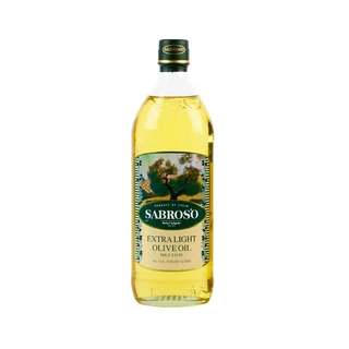 Sabroso Extra Light Olive Oil ซาโบรโซ เอ็กซ์ตร้า ไลท์ น้ำมันมะกอก ผ่านกรรมวิธี 1000มล.