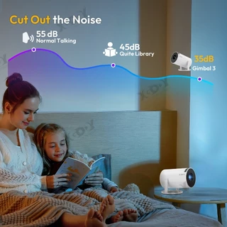 [รับประกัน 1 ปี] HY300 Pro Ultra HD WiFi6 บลูทูธ 5 โฮมเธียเตอร์โปรเจคเตอร์,โปรเจคเตอร์ 4K LCD 1080P,Android 11.0 Netflif