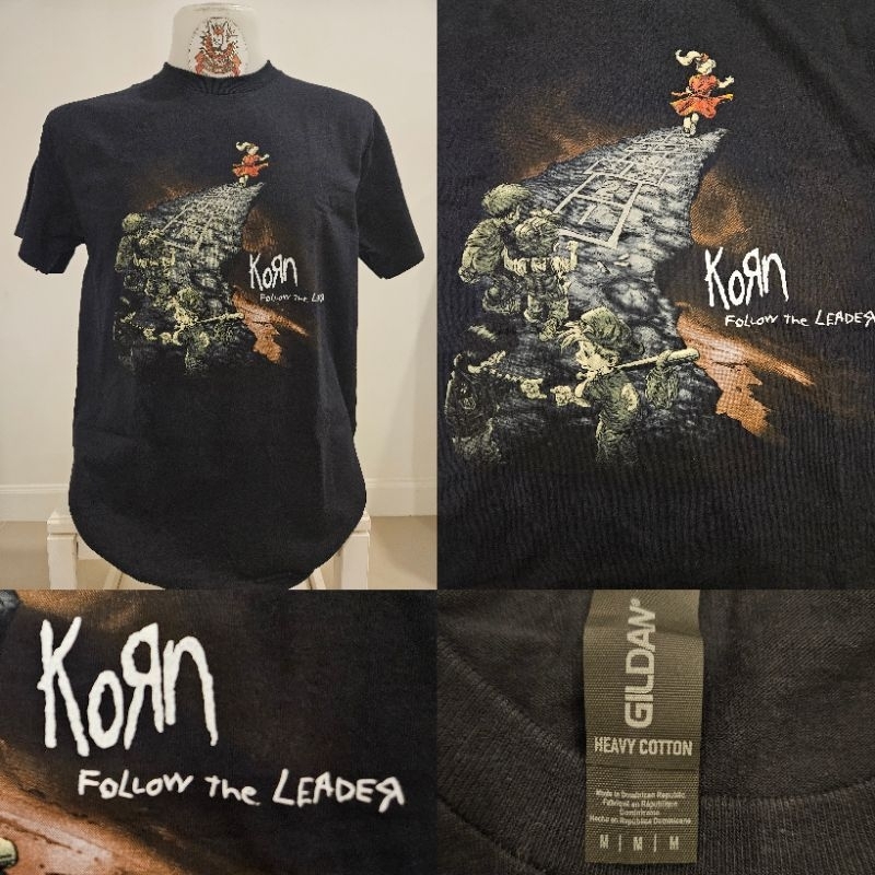KORN คอร์น เสื้อวง งานลิขสิทธิ์แท้ นำเข้า-UK ป้ายGildan ของแท้