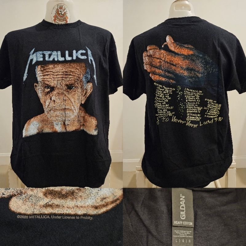 เสื้อวง METALLlCA ลิขสิทธิ์แท้ นำเข้า 100% ป้ายGILDAN UK