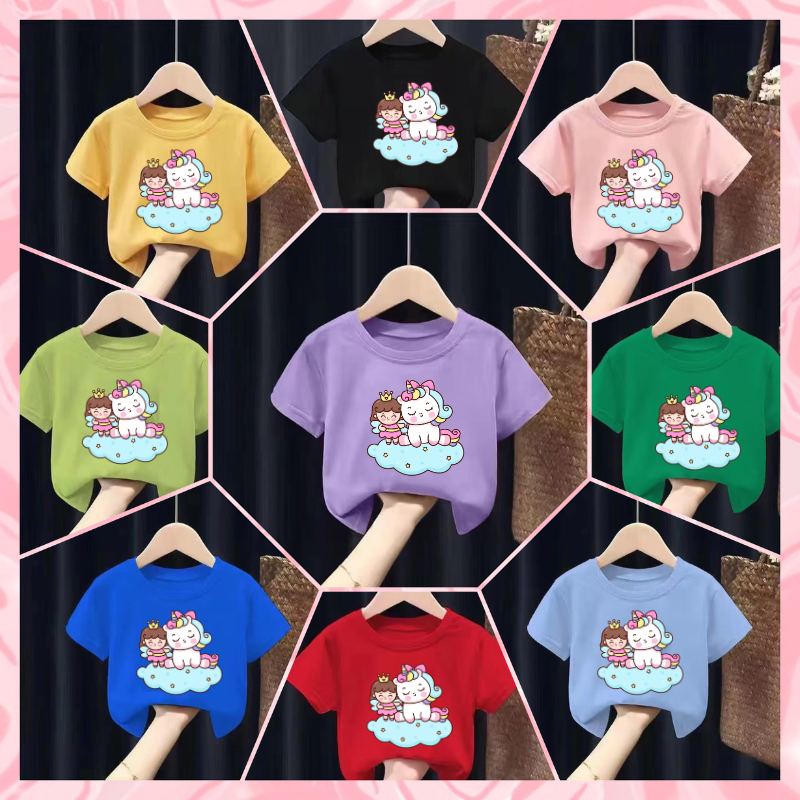 เสื้อยืดเด็กพิมพ์ลายการ์ตูน น่ารักๆๆ เนื้อผ้าฝ้าย Pattern 493