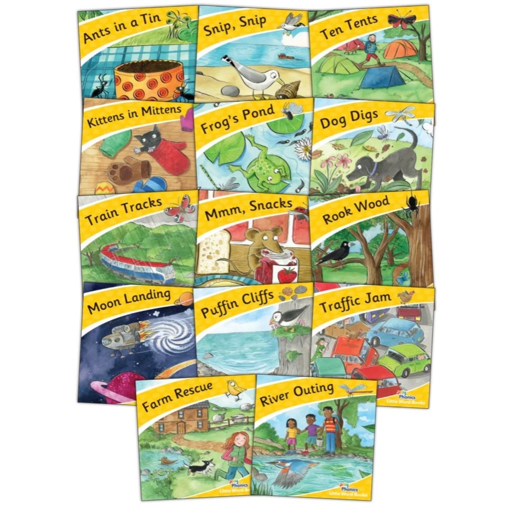 Jolly Phonics Little Word Books set of 14 books