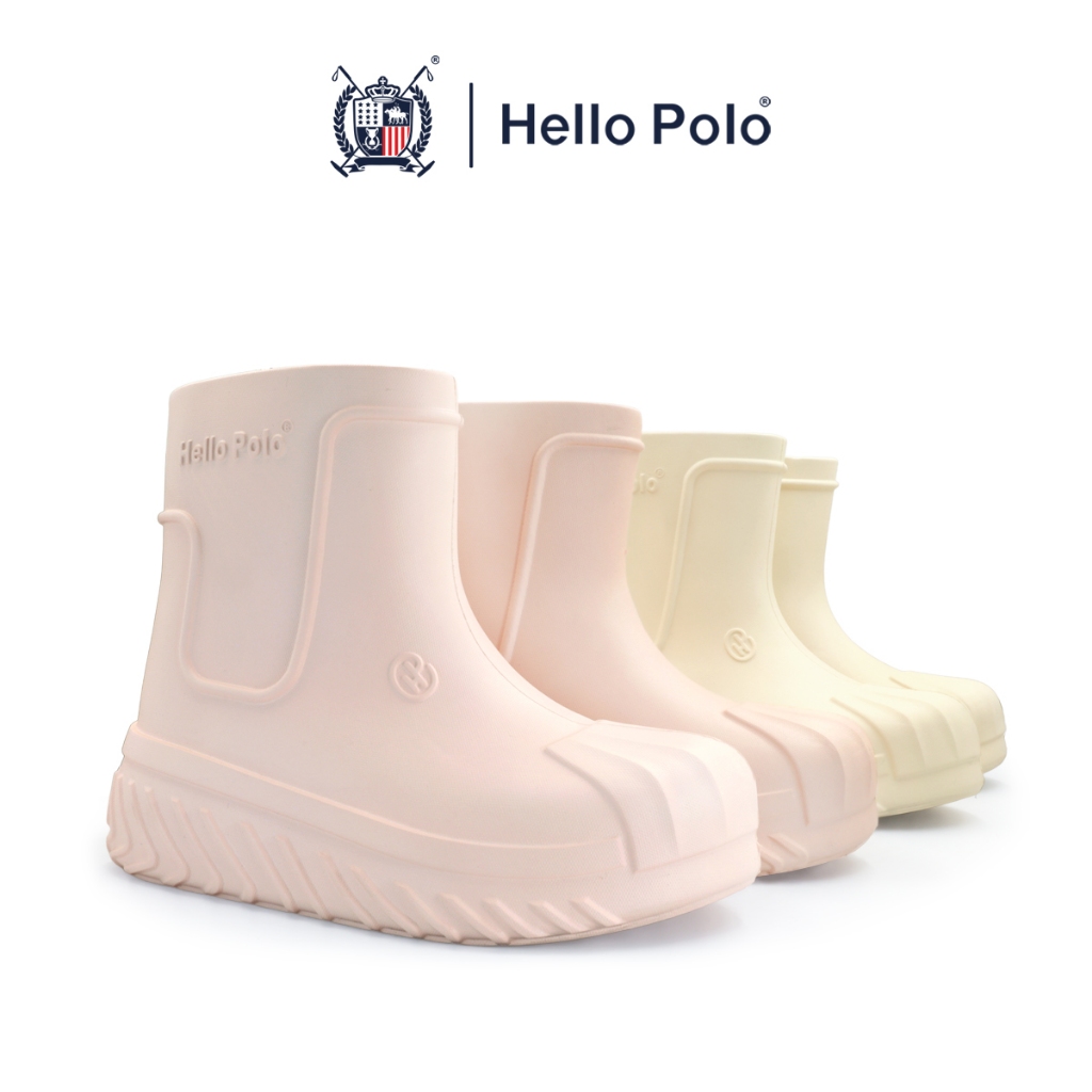 Hello Polo รองเท้าบูทผู้หญิง รองเท้าแฟชั่น กลางแจ้ง ทนต่อการสึกหรอ ดีไซน์เรียบง่าย พื้นหนา สไตล์ทันสมัย EVA HP8029