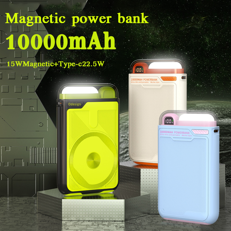 10000mAh Magnetic Powerbank Fast Charging 22.5W พาวเวอร์แบงค์ไร้สาย รองรับการชาร์จ 2อุปกรณ์พร้อมกัน
