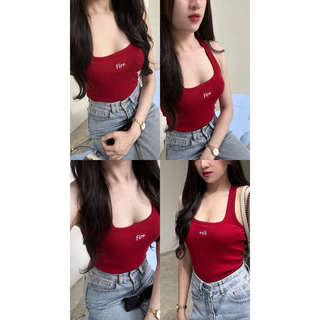 เสื้อกล้ามผู้หญิงงานปักFireตัวยาว