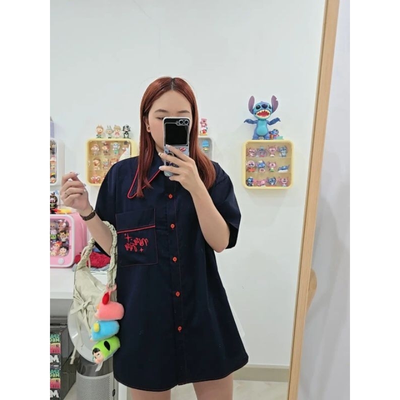 พร้อมส่ง Pabo shirt เสื้อเชิ้ตผู้หญิง คอปกบันนี่ ผ้านิ่ม อก48นิ้ว