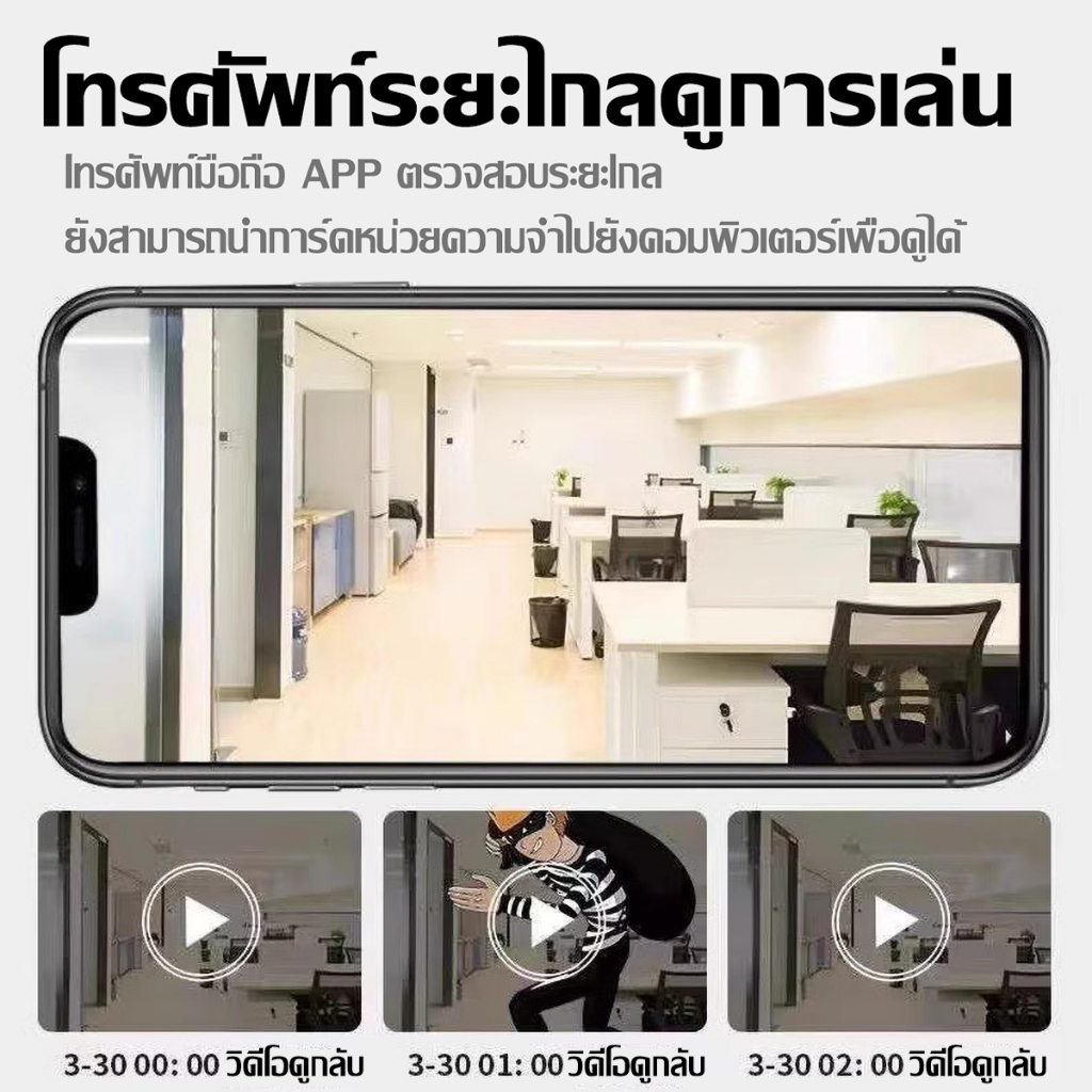 [ประสานเสียงและวิดีโอ 4k] กล้องวงจรปิดไร้สาย WIFI หน้าจอคู่ ​5ล้านพิกเซล ไร้สาย ดูพร้อมกันได้ กล้องวงจร