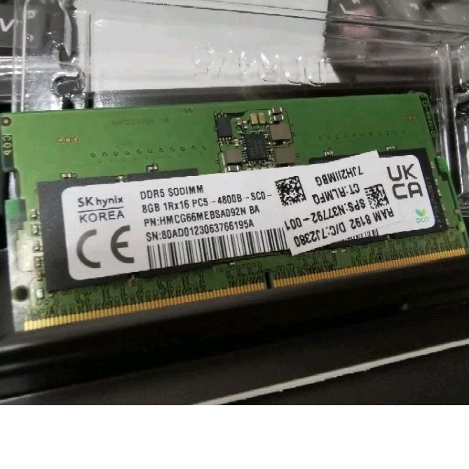 แรม โน็ตบุ๊ค​ ram ddr5 8 gb  มือสอง
