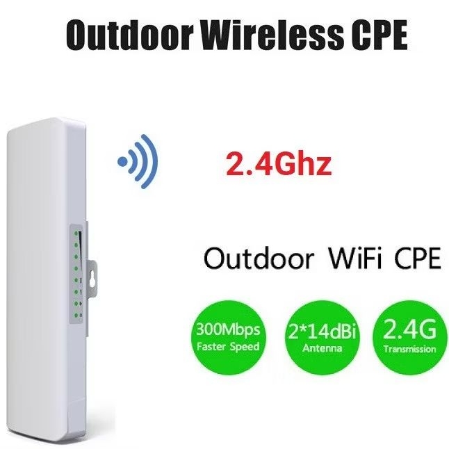 CPE Outdoor Wifi Router 300Mbps 2.4GHz Access Point Nanostation
