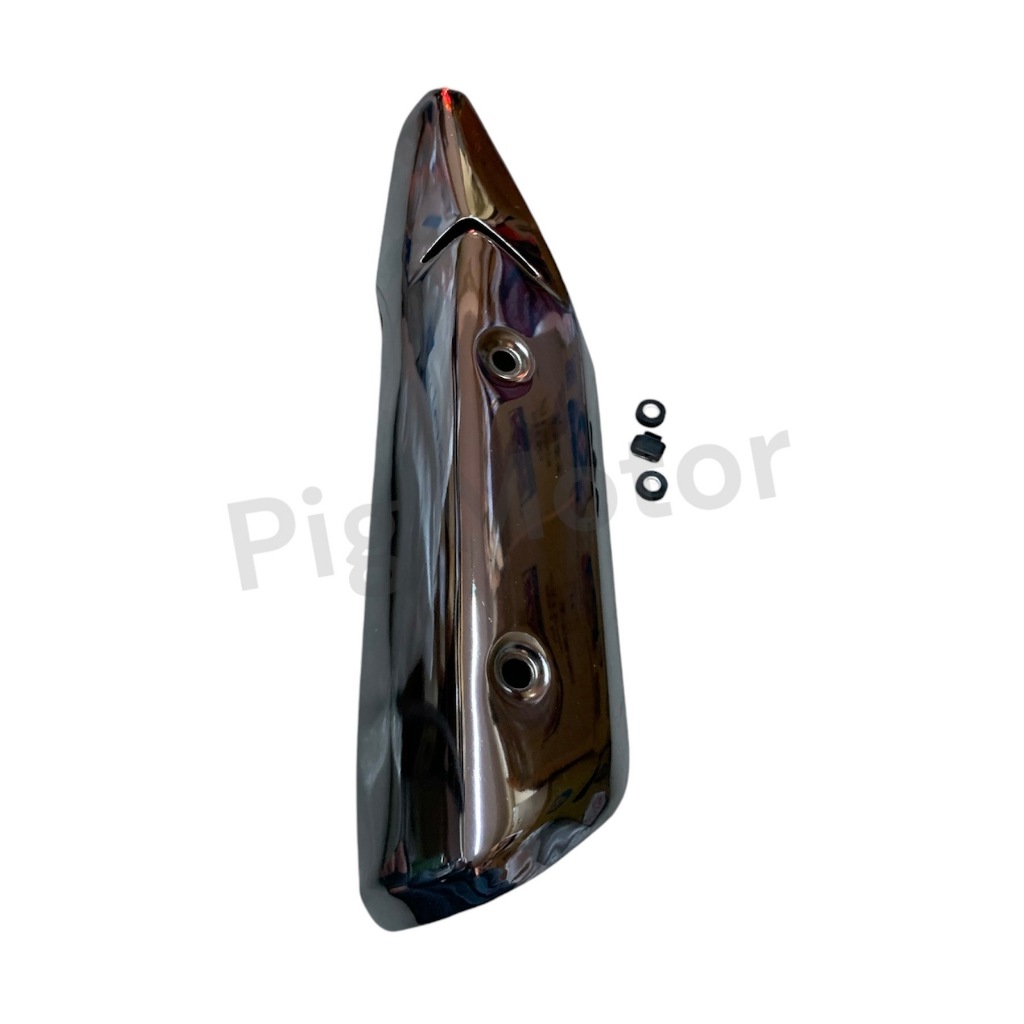 กันร้อนท่อ บังท่อ กันร้อนท่อ ครอบท่อ พร้อม บู้ชเหล็ก ชุปโครเมี่ยม ( แบบแท้ ) WAVE125-I 2012-2017/WAVE125ปลาวาฬ งานไทย A - รูปที่ 2