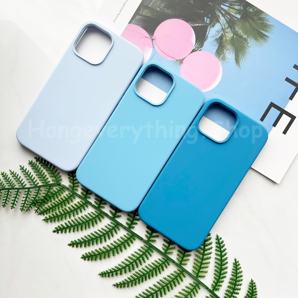 🔥เคสกำมะหยี่(ปิดหัว-ปิดท้าย) สีฟ้าอ่อน สีท้องฟ้า สีบลูพลู รุ่น iPhone7-17Promax พร้อมส่ง