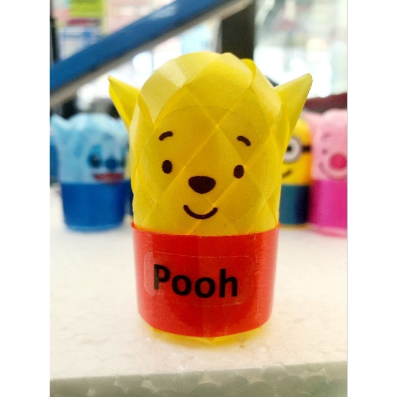 สติ๊กเกอร์ใสหน้าหมีการ์ตูนยอดฮิต พับเหรียญโปรยทาน
