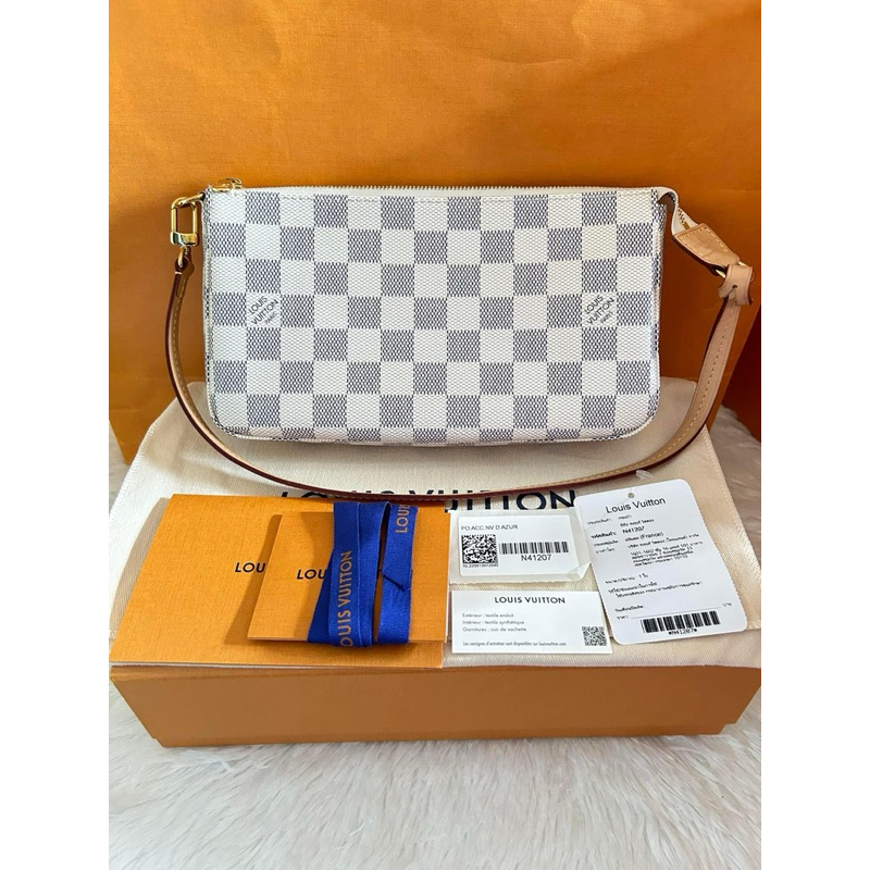 lv pochette accessories damier azur