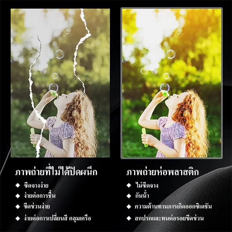 พลาสติกเคลือบบัตรA4 90/100/125ไมครอน 100แผ่นใช้กับเครื่องเคลือบ thumbnail 4