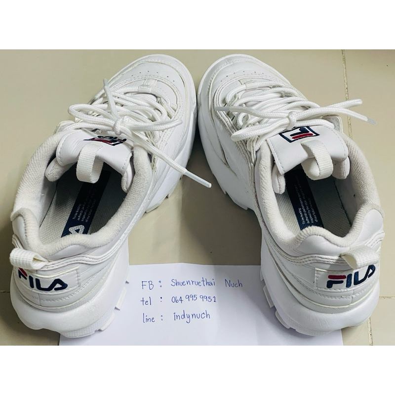 Fila ของแท้ รองเท้าผ้าใบ มือสอง