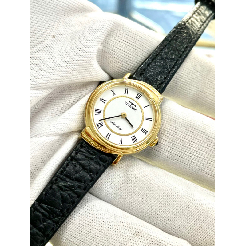 Technos นาฬิกามือสอง ผู้หญิง ของงเท้100# นาฬิกาSwiss