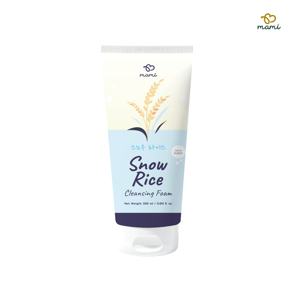 mami Snow Rice Cleansing Foam