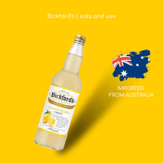 🌟พร้อมส่ง🌟Bickford's Lemon Cordial 750 ml 1 bottle บิกฟอร์ด น้ำรสมะนาวเข้มข้น 750 ml 1 ขวด
