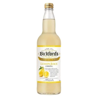 🌟พร้อมส่ง🌟Bickford's Lemon Cordial 750 ml 1 bottle บิกฟอร์ด น้ำรสมะนาวเข้มข้น 750 ml 1 ขวด